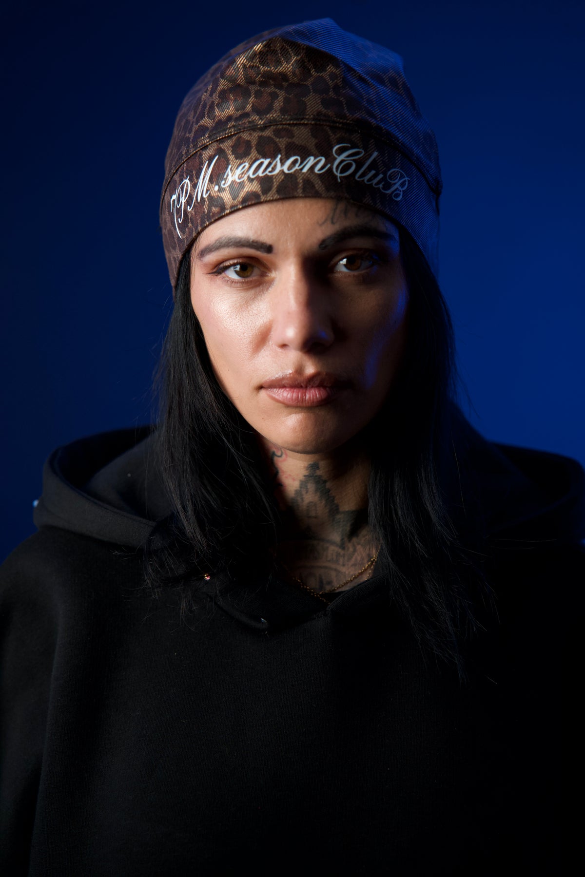 Brown skull cap glamour